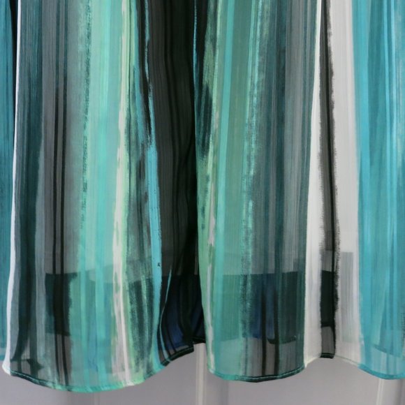 Blue Green Blue/Green Stripped Cas - Picture 6 of 9